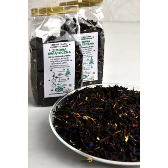 HERBATA CZARNA aromatyczna ZIMOWA ŚWIĄTECZNA 50g HERBATA CZARNA aromatyczna ZIMOWA ŚWIĄTECZNA 50g