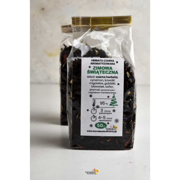 HERBATA CZARNA aromatyczna ZIMOWA ŚWIĄTECZNA 50g HERBATA CZARNA aromatyczna ZIMOWA ŚWIĄTECZNA 50g