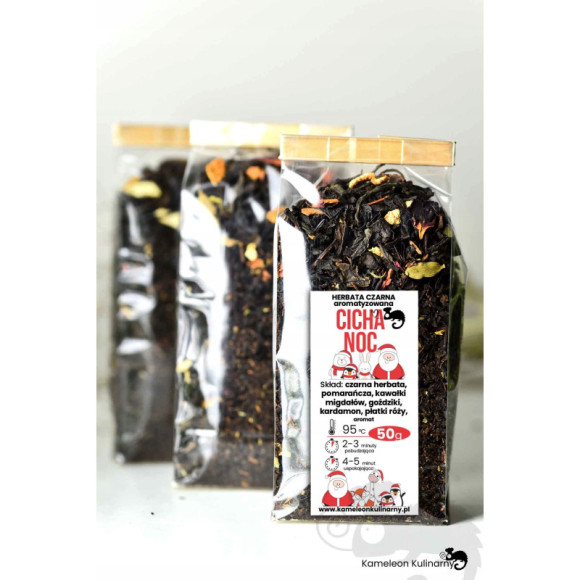 HERBATA CZARNA aromatyzowana CICHA NOC 50g ZIMOWA HERBATA CZARNA aromatyzowana CICHA NOC 50g ZIMOWA