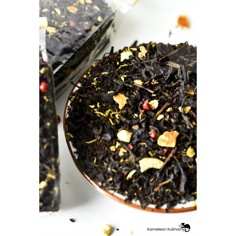 HERBATA CZARNA aromatyzowana IMBIR I POMARAŃCZA 50g
