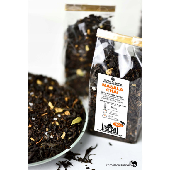 HERBATA CZARNA aromatyzowana MASALA CHAI 50g HERBATA CZARNA aromatyzowana MASALA CHAI 50g