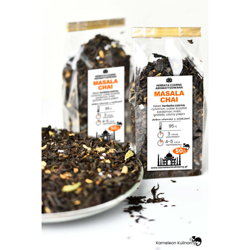 HERBATA CZARNA aromatyzowana MASALA CHAI 50g