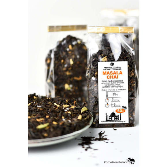 HERBATA CZARNA aromatyzowana MASALA CHAI 50g HERBATA CZARNA aromatyzowana MASALA CHAI 50g