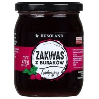 Runoland ZAKWAS Z BURAKÓW TRADYCYJNY buraczany 470g 500ml