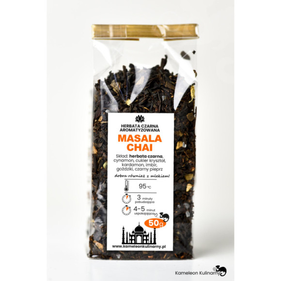 HERBATA CZARNA aromatyzowana MASALA CHAI 50g HERBATA CZARNA aromatyzowana MASALA CHAI 50g