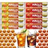 HALLS ENERGY cukierkiz kofeiną BEZ CUKRU mix 2 SMAKÓW x5