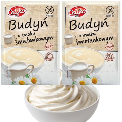 CELIKO BUDYŃ śmietankowy bez cukru bez glutenu śmietankowy