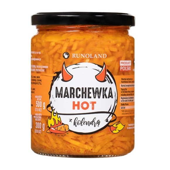 Runoland MARCHEWKA HOT Z KOLENDRĄ ostra pikantna 500g