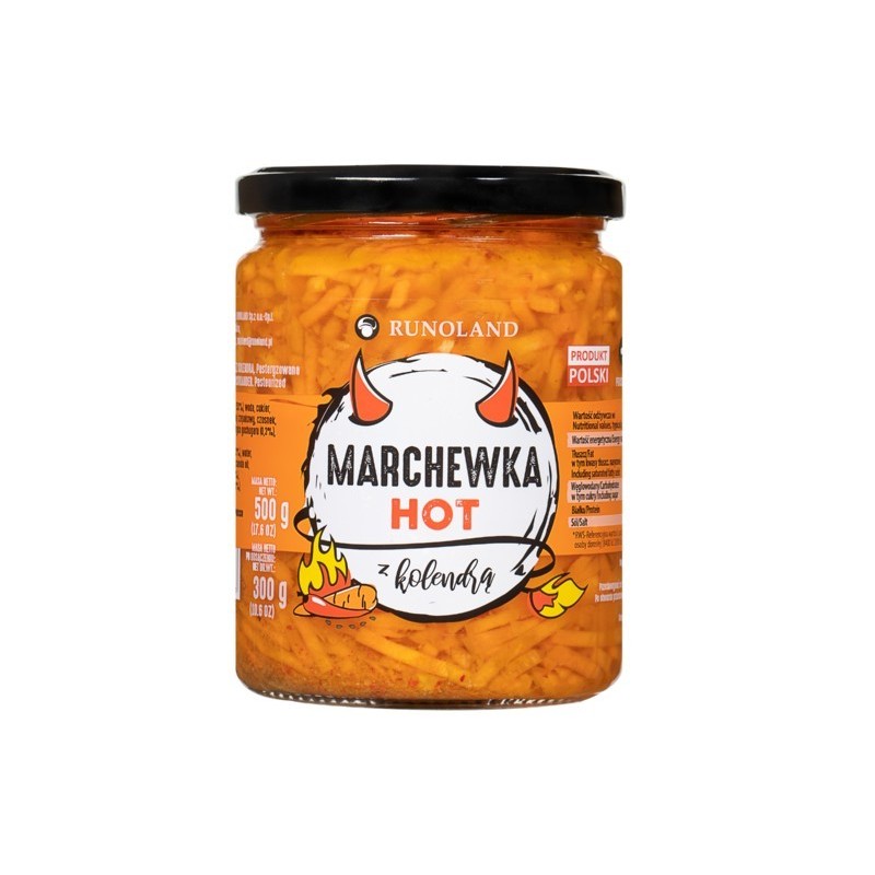 Runoland MARCHEWKA HOT Z KOLENDRĄ ostra pikantna 500g