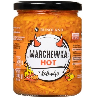 Runoland MARCHEWKA HOT Z KOLENDRĄ ostra pikantna 500g