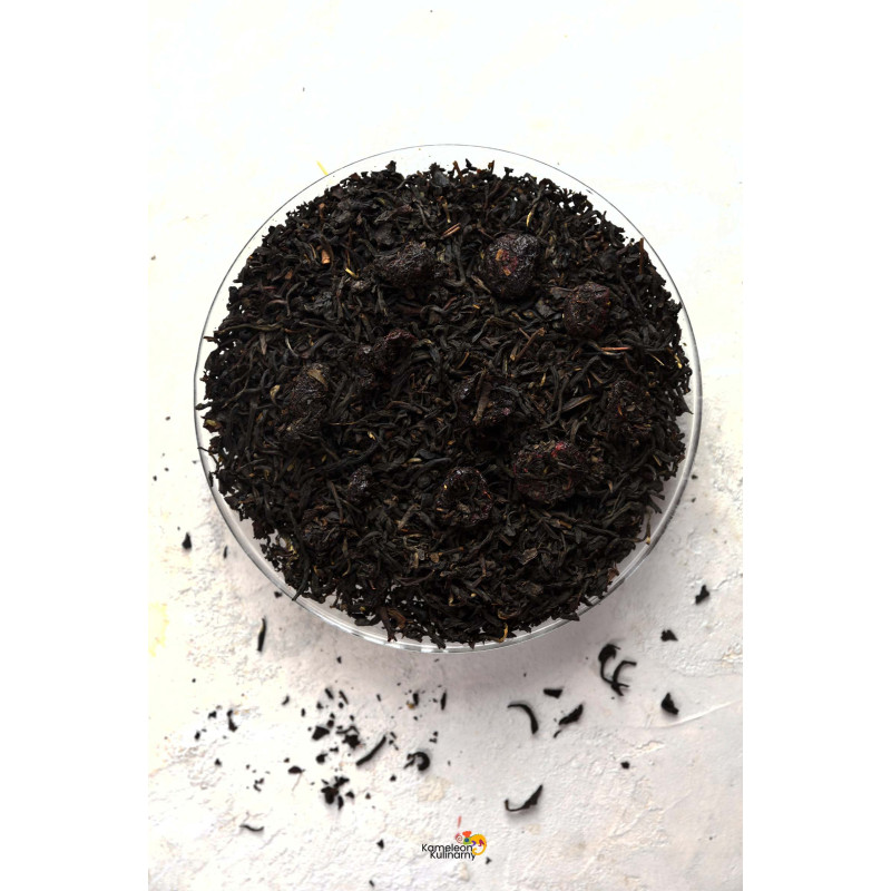 HERBATA CZARNA aromatyzowana WIŚNIE W RUMIE 50g Wyjątkowa PYCHA! KAMELEON