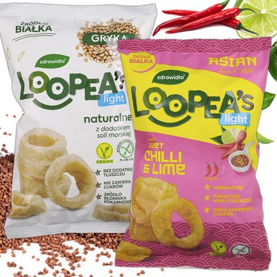 Loopea's CHRUPKI NATURALNE Z GRYKI+CHRUPKI Z SOCZEWICY MIX