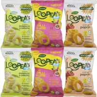 Loopea's CHRUPKI Z SOCZEWICY GROCHU MIX 3 SMAKÓW x2 = 6