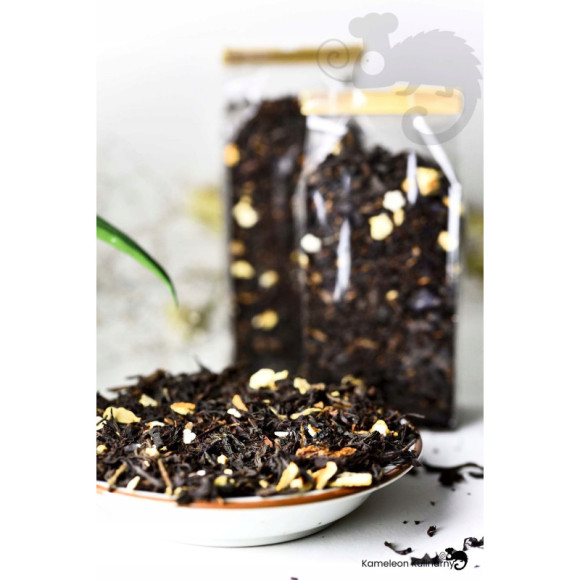 HERBATA CZARNA aromatyzowana zimowa PADA ŚNIEG 50g SUPER na ŚWIĘTA KAMELEON HERBATA CZARNA aromatyzowana zimowa PADA ŚNIEG 50g SUPER na ŚWIĘTA KAMELEON