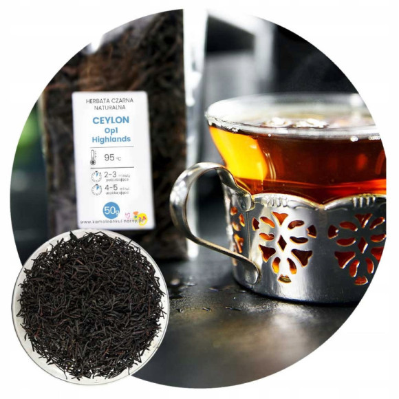 HERBATA CZARNA CEYLON OP1 HIGHLAND liściasta 50g HERBATA CZARNA CEYLON OP1 HIGHLAND liściasta 50g