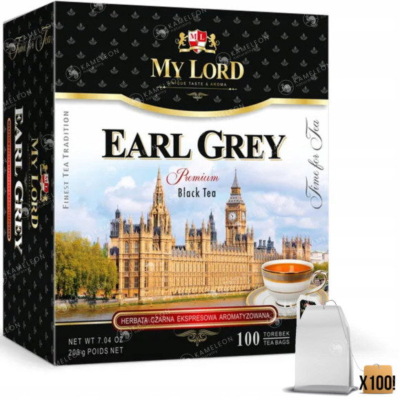 HERBATA CZARNA EARL GREY 200G ekspresowa 100torebe HERBATA CZARNA EARL GREY 200G ekspresowa 100torebe