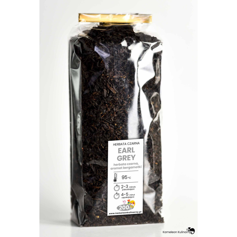 HERBATA CZARNA EARL GREY bergamotka liściasta 200g