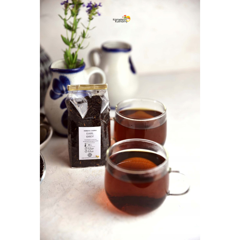 HERBATA CZARNA LIŚCIASTA aromatyzowana EARL GREY zbergamotką bergamotka 50g