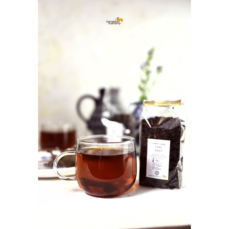 HERBATA CZARNA LIŚCIASTA aromatyzowana EARL GREY zbergamotką bergamotka 50g