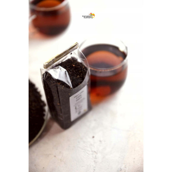 HERBATA CZARNA LIŚCIASTA aromatyzowana EARL GREY zbergamotką bergamotka 50g HERBATA CZARNA LIŚCIASTA aromatyzowana EARL GREY zbergamotką bergamotka 50g