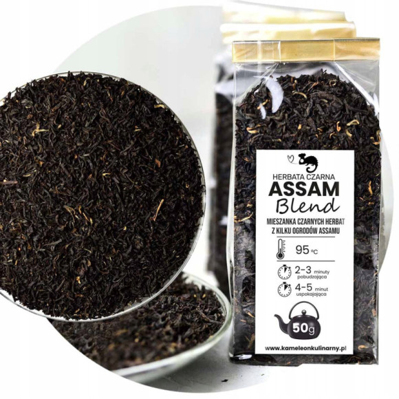 HERBATA CZARNA naturalna ASSAM Blend 50g indyjska HERBATA CZARNA naturalna ASSAM Blend 50g indyjska