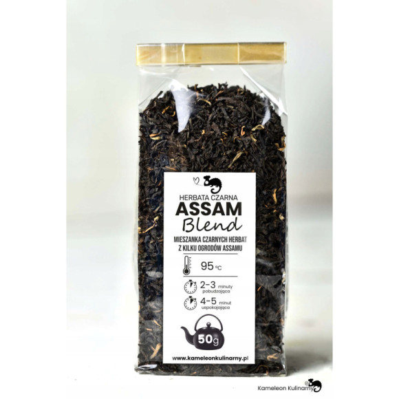 HERBATA CZARNA naturalna ASSAM Blend 50g indyjska HERBATA CZARNA naturalna ASSAM Blend 50g indyjska