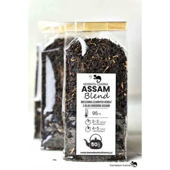 HERBATA CZARNA naturalna ASSAM Blend 50g indyjska HERBATA CZARNA naturalna ASSAM Blend 50g indyjska