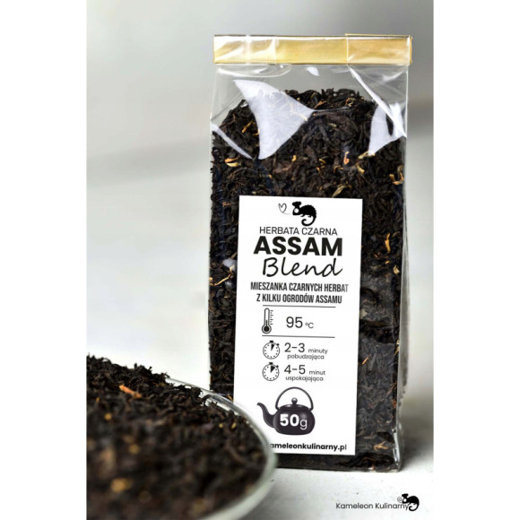HERBATA CZARNA naturalna ASSAM Blend 50g indyjska HERBATA CZARNA naturalna ASSAM Blend 50g indyjska