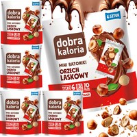 Dobra kaloria MINI BATONIKI daktylowe ORZECH LASKOWY 30