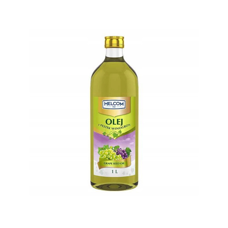 OLEJ Z PESTEK WINOGRON rafinowany 1L Helcom