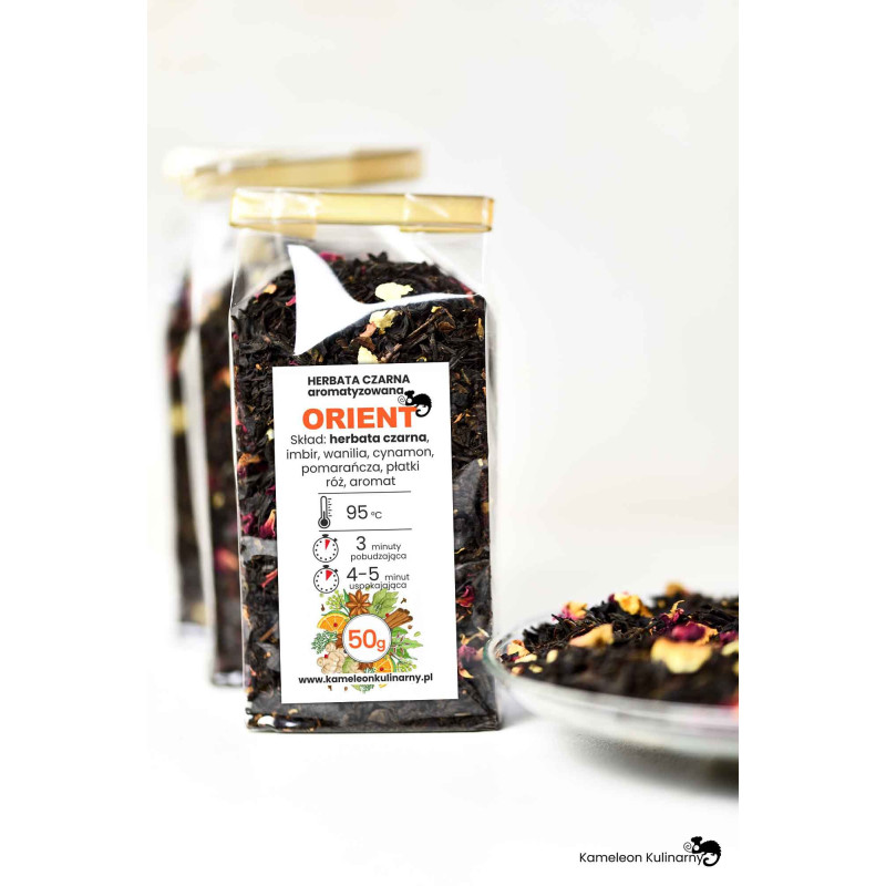 HERBATA czarna ORIENT imbir wanilia cynamon 50g