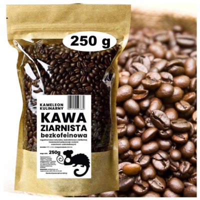Kameleon Kulinarny KAWA BEZKOFEINOWA ZIARNISTA 100% Arabica