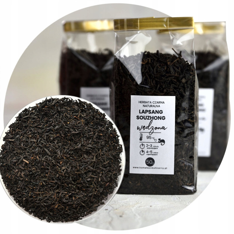 HERBATA CZARNA wędzona LAPSANG SOUZHONG mocna 50g