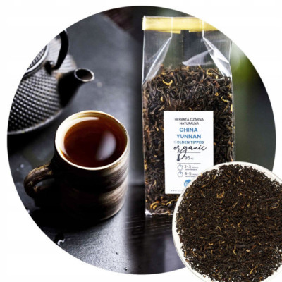 HERBATA CZARNA YUNNAN GOLDEN TIPPED organic 50g