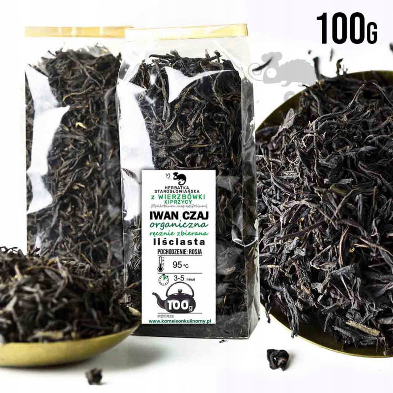 IWAN CZAJ WIERZBÓWKA Kiprzyca liściasta 100g EKO