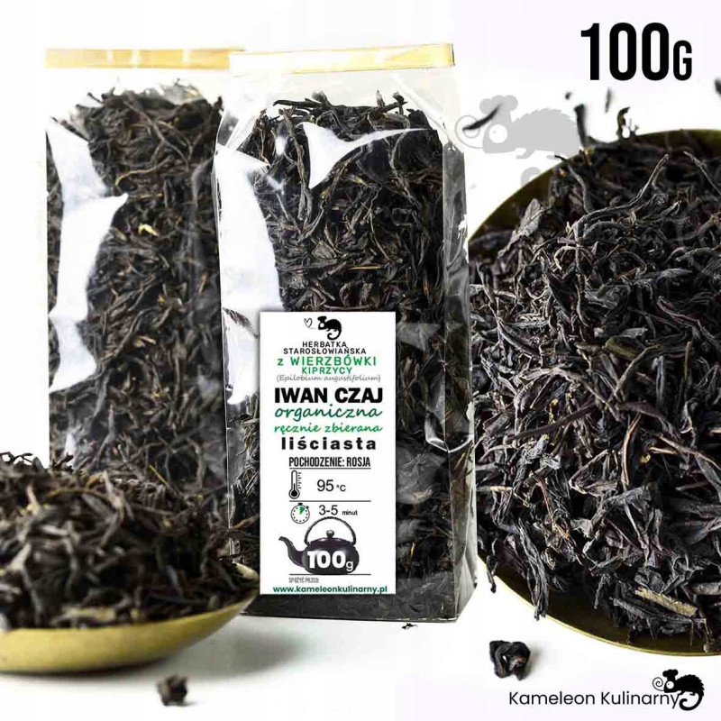 IWAN CZAJ WIERZBÓWKA Kiprzyca liściasta 100g EKO
