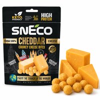 SNECO SER CHEDDAR chrupiąca przekąska WYSOKOBIAŁKOWA 28g