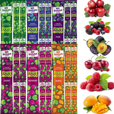 FRUIT MOOD batonik owocowy BEZ DODATKU CUKRU 10g MIX 6