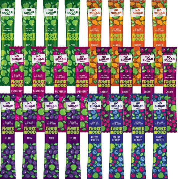 FRUIT MOOD batonik owocowy BEZ DODATKU CUKRU 10g MIX 6