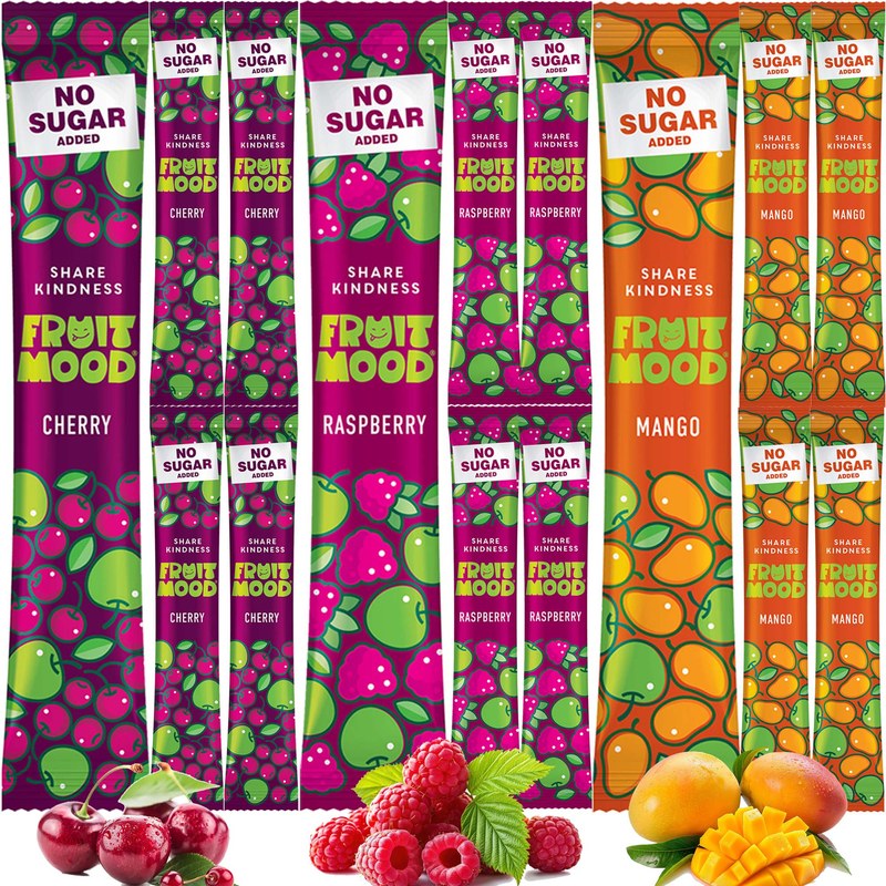 FRUIT MOOD batonik owocowy BEZ DODATKU CUKRU 10g MIX 3
