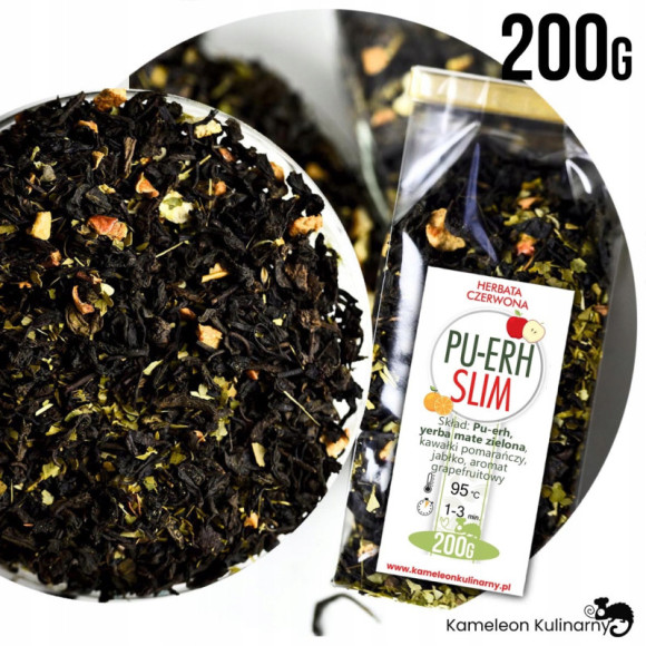 HERBATA czerwona PU-ERH SLIM odchudzająca! 200g HERBATA czerwona PU-ERH SLIM odchudzająca! 200g