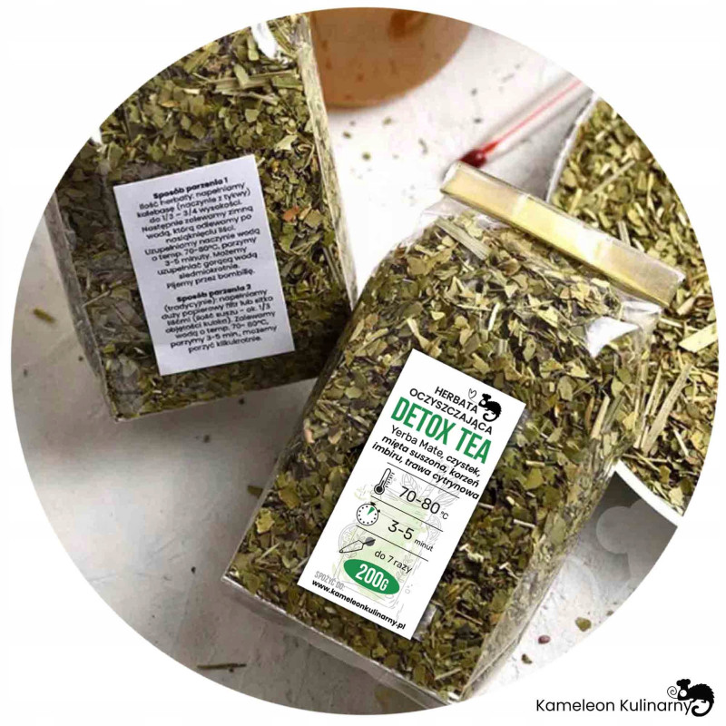 HERBATA oczyszczająca DETOX TEA Yerba Mate 200g