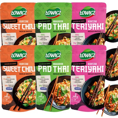 Łowicz PASTA DO SMAŻENIA na patelnię airfryer MIX 3sztuk x2