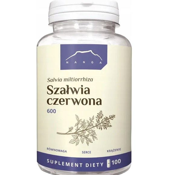 Nanga SZAŁWIA CZERWONA SERCE KRĄŻENIE 600mg