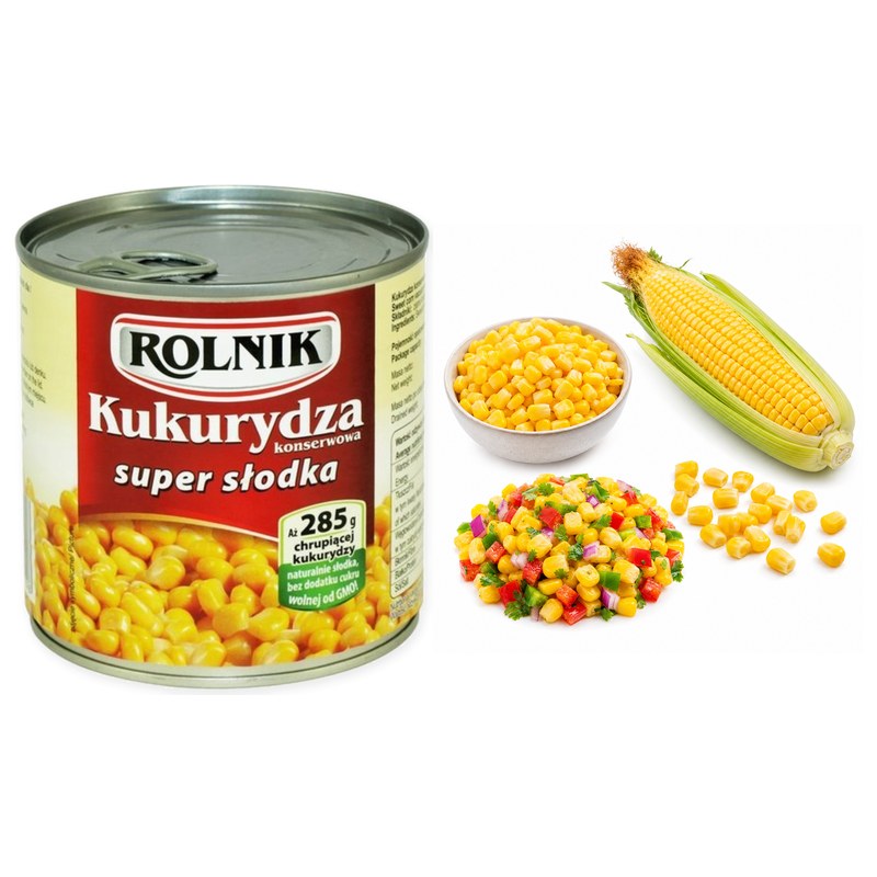 Rolnik KUKURYDZA KONSERWOWA super słodka 340G/425ML