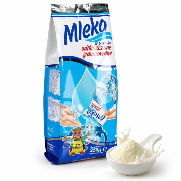 Gostyń MLEKO W PROSZKU ODTŁUSZCZONE GRANULOWANE 250g