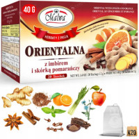 Malwa HERBATA ORIENTALNA imbir + skórka pomarańczy