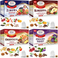 Malwa HERBATA OWOCOWA zestaw ROZGRZEWAJĄCA ZIMOWA