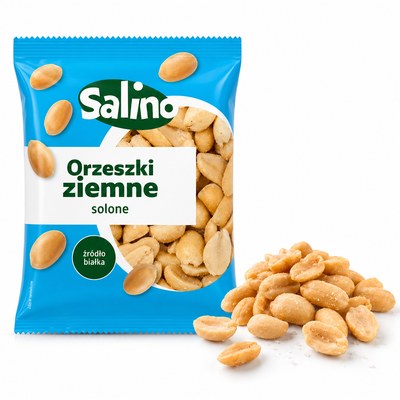 Salino ORZESZKI ZIEMNE SOLONE chrupiąca przekąska 100G