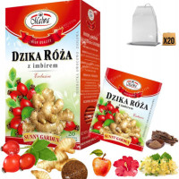 MALWA HERBATA SUNNY GARDEN DZIKA RÓŻA + IMBIR x20